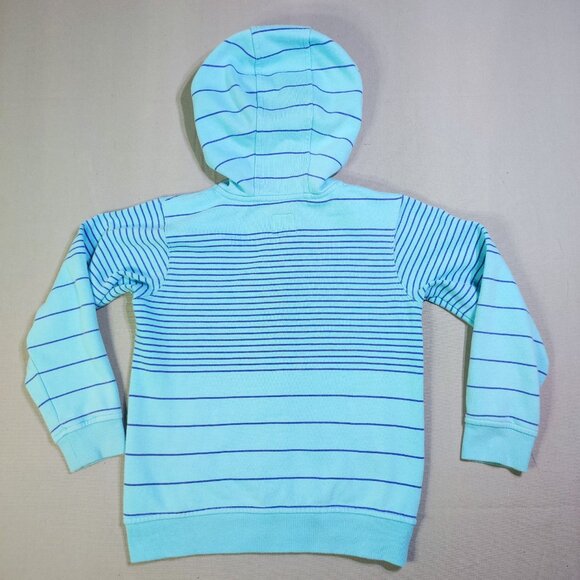 Volcom Fuzzy Full Fleece boys size L light blue with stripes - Picture 3 of 11